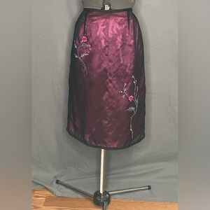 Fuchsia pencil skirt